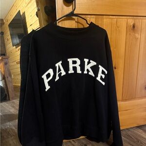 Black PARKE mock neck
